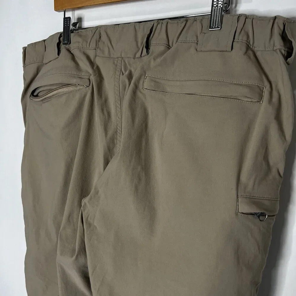 Duluth Trading Co Khaki Pants Tan Pockets Men's Size XL x 30